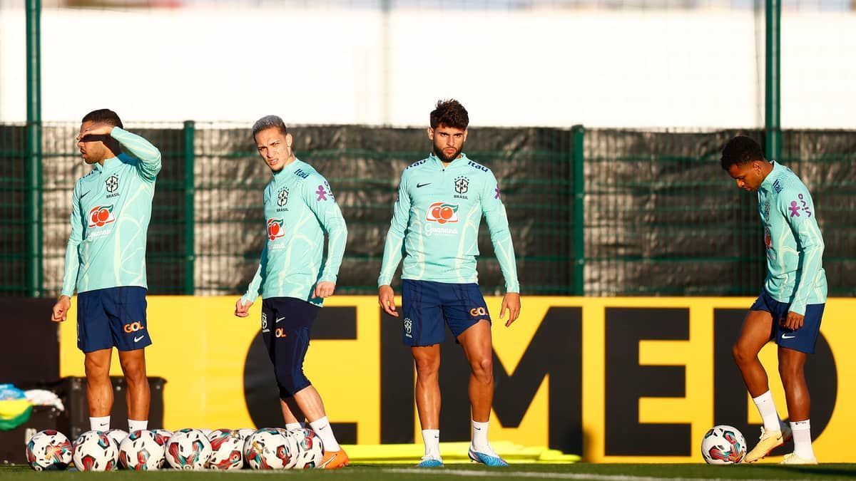 Seleção Brasileira faz primeiro treino com time completo no Marrocos
