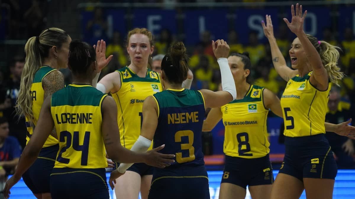 Brasil atropela a Coreia do Sul pela Liga das Nações Feminina