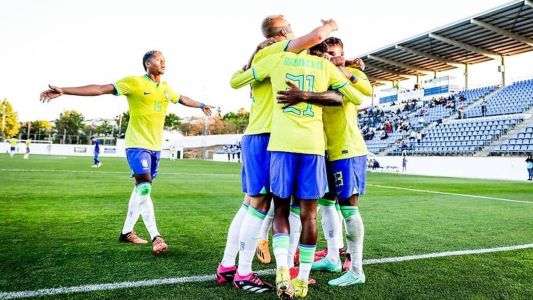 Seleção Brasileira Sub-20 goleou Usbequistão por 4 a 1 em amistoso na Espanha