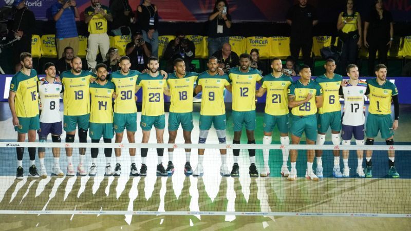 Sem titular, veja relacionados do Brasil para jogo contra a Alemanha pela VNL