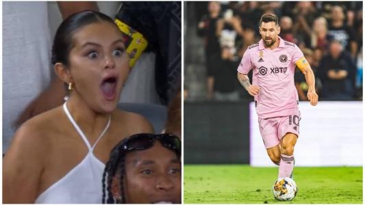 Selena Gomez foi uma das celebridades presentes na partida