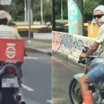 Sem capacete, motoqueiro tenta despistar polícia com uma sacola na cabeça em Aracaju (SE)