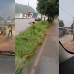 Vídeo: Pontos de alagamento na BR-040 e no Anel Rodoviário assustam motoristas