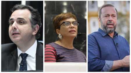 Senador Rodrigo Pacheco (PSD), Prefeita de Contagem, Marília Campos (PT) e Ministro de Minas e Energia, Alexandre Silveira (PSD) Min