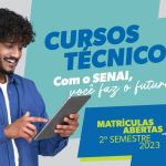 SENAI MG recebe inscrições para cursos técnicos e abre novas oportunidades de carreira para jovens e adultos.