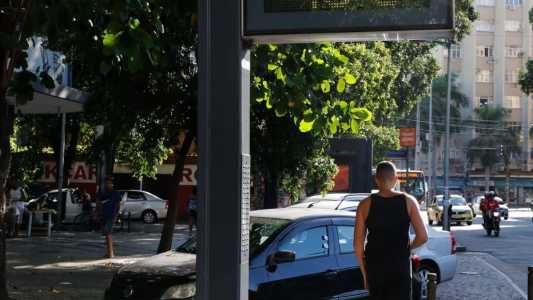 Sensação térmica de 58ºC foi registrada nesse sábado (4) no Rio de Janeiro