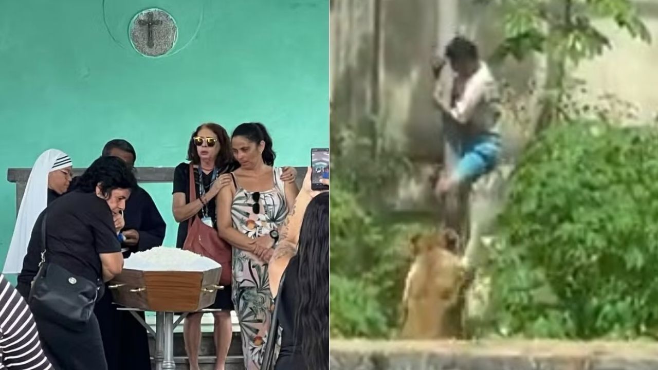 Sepultamento de 'Vaqueirinho', morto por leoa, teve poucos parentes e curiosos