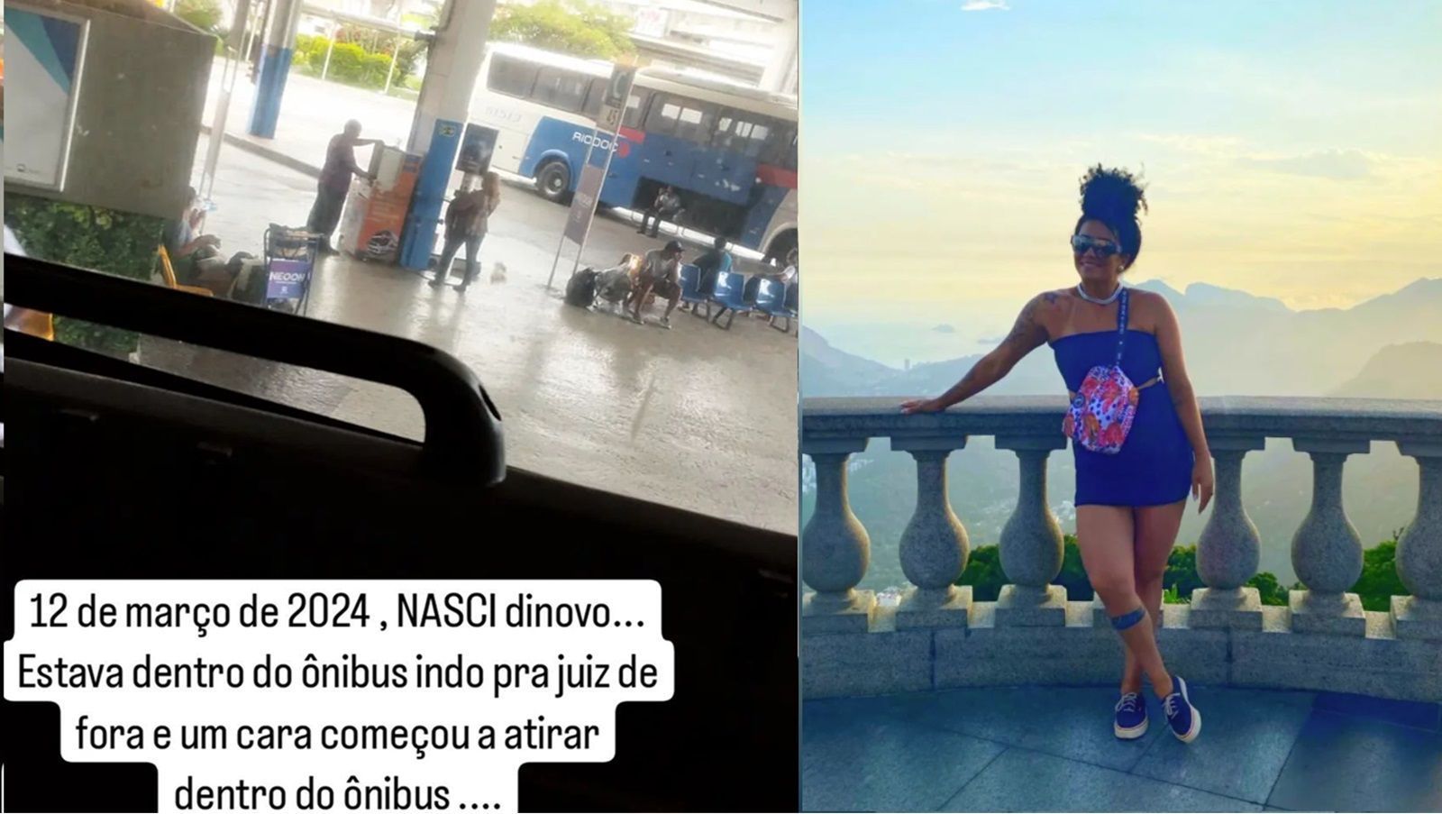Vídeo: mineira escapou de sequestro de ônibus no RJ por causa de ar-condicionado