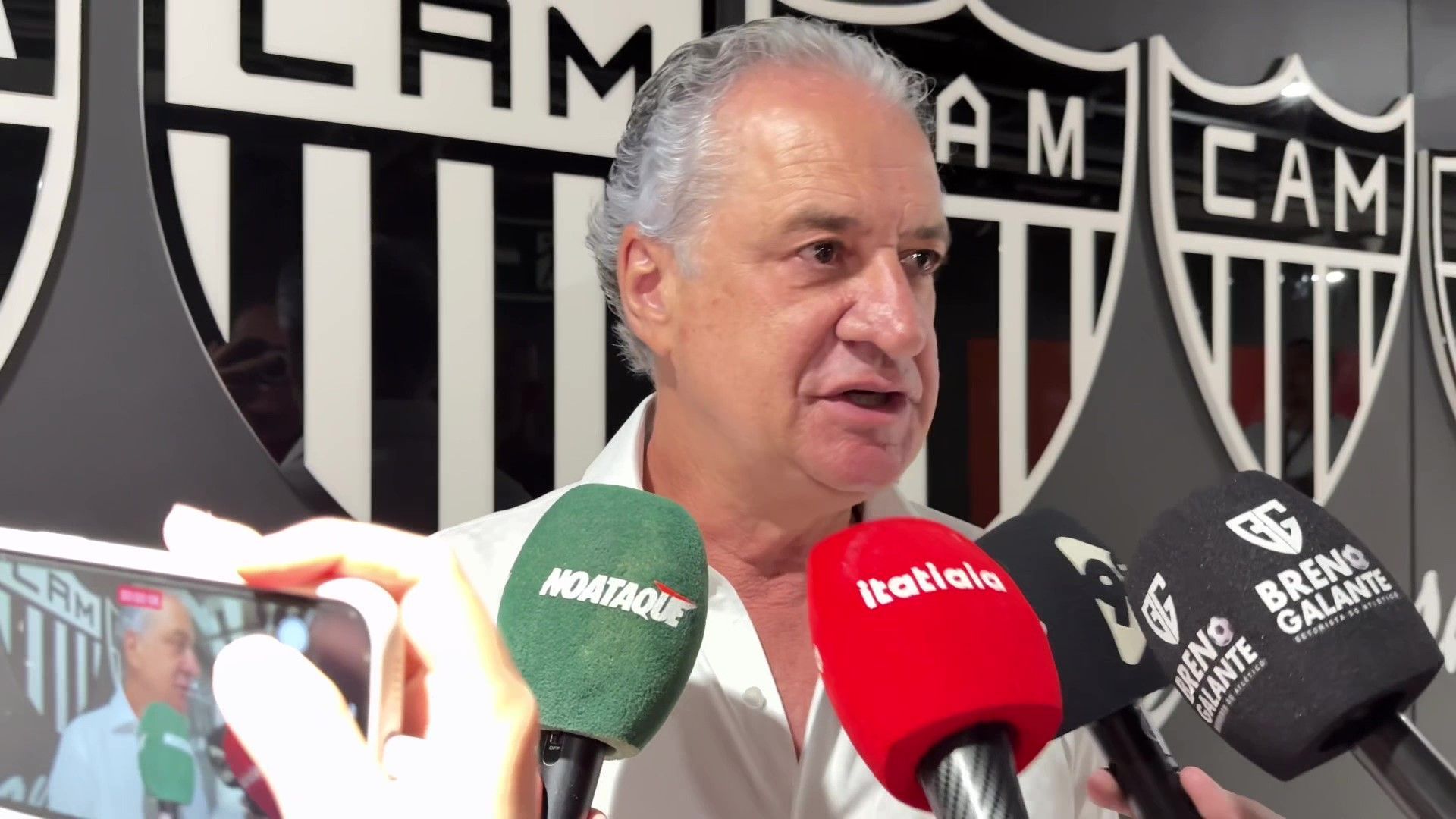 Presidente do Atlético relembra virada histórica e demonstra otimismo contra o Cruzeiro