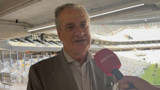 Sérgio Coelho, presidente do Atlético, em entrevista à Itatiaia na Arena MRV, em BH