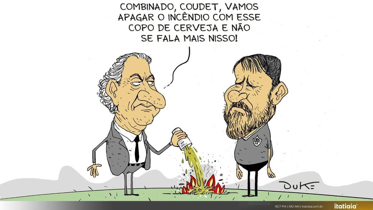 Charge do Duke: paz selada entre Atlético e Eduardo Coudet