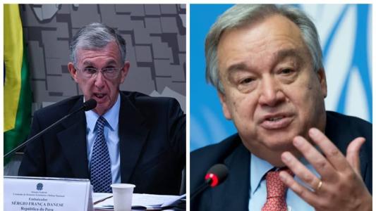 Sergio Danese, diplomata brasileiro e António Guterres, Secretário-Geral da ONU