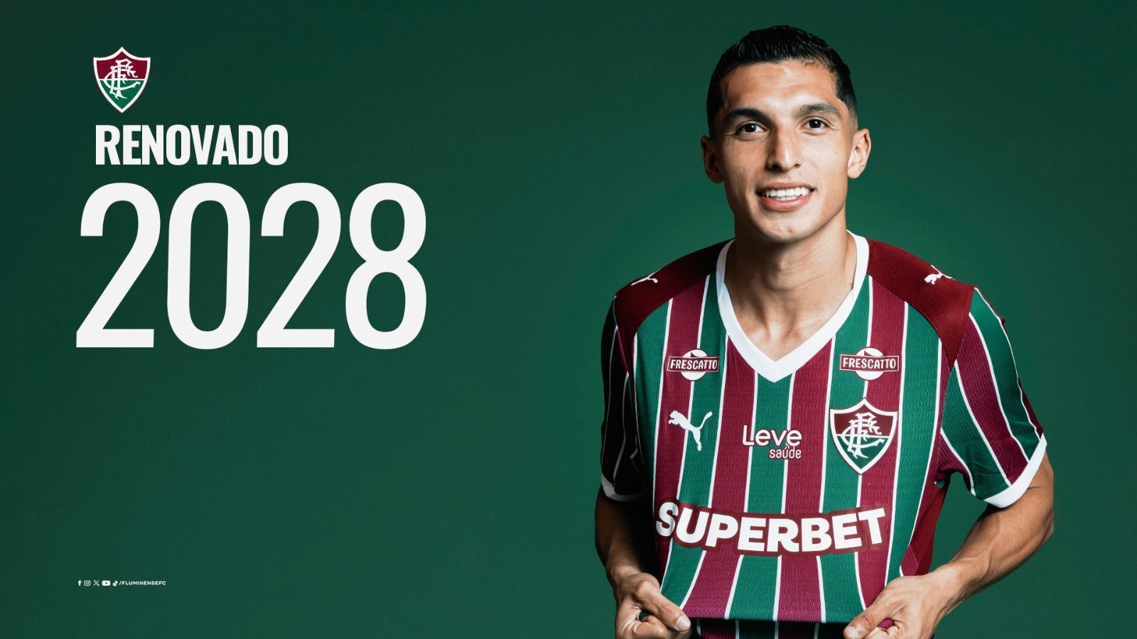 Cobiçado no mercado, atacante destaque do Fluminense renova até 2028; saiba mais