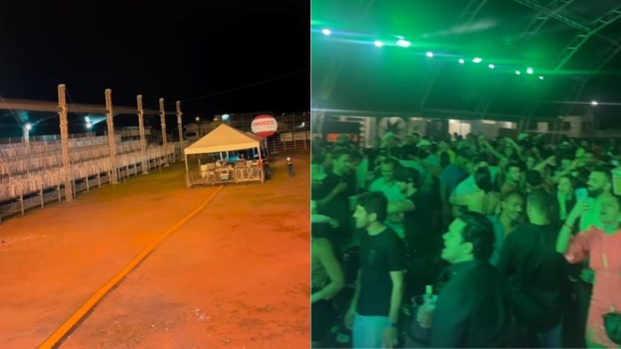 Após show sem público, Felipe e Matheus se apresentam para casa lotada.