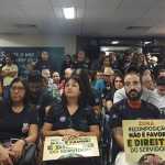 Reunião com secretários na ALMG é encerrada em meio à manifestação da segurança pública