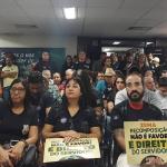 Reunião com secretários na ALMG é encerrada em meio à manifestação da segurança pública