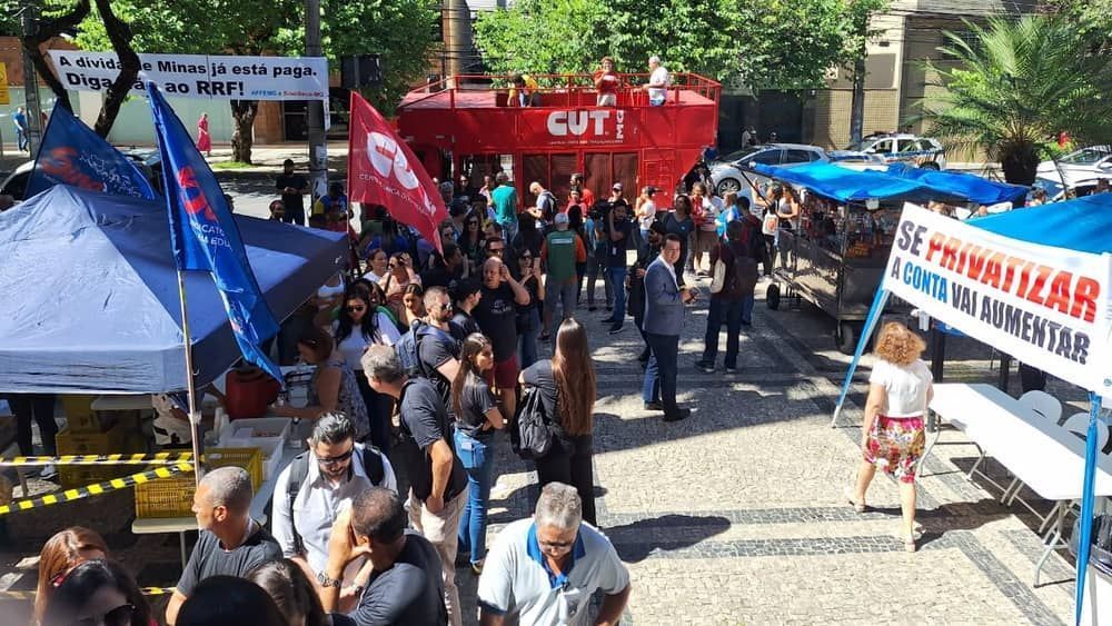 Na ALMG, servidores protestam contra Regime de Recuperação Fiscal do estado