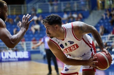Lance de Sesi Franca x Mr. Moo São José, pelo NBB 2025/2026