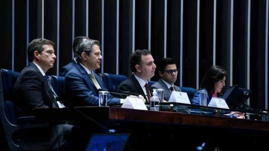 Sessão convocada pelo senador Rodrigo Pacheco contou com a presença de Simone Tebet, Fernando Haddad e Roberto Campos Neto