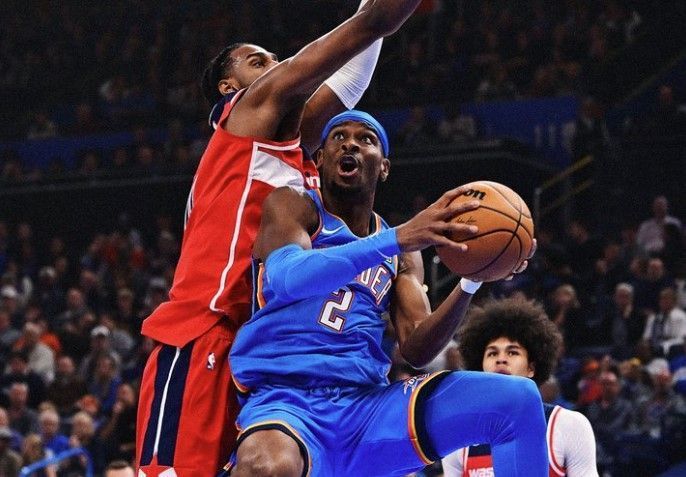 Thunder vence Wizards e engata sexta vitória consecutiva na NBA