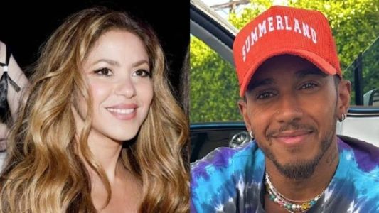 Shakira e Lewis Hamilton