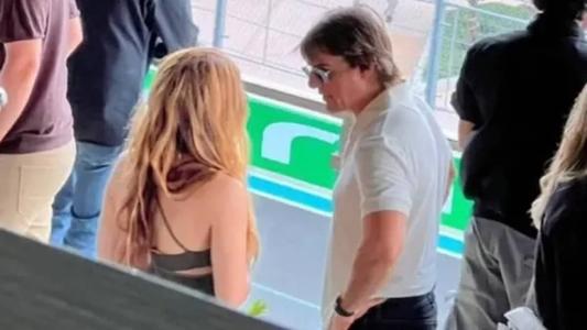 Shakira e Tom Cruise no GP de Miami