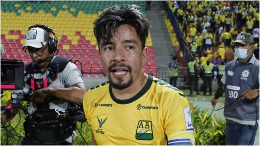 Sherman Cárdenas, ex-jogador do Atlético e que estava no Atlético Bucaramanga, da Colômbia