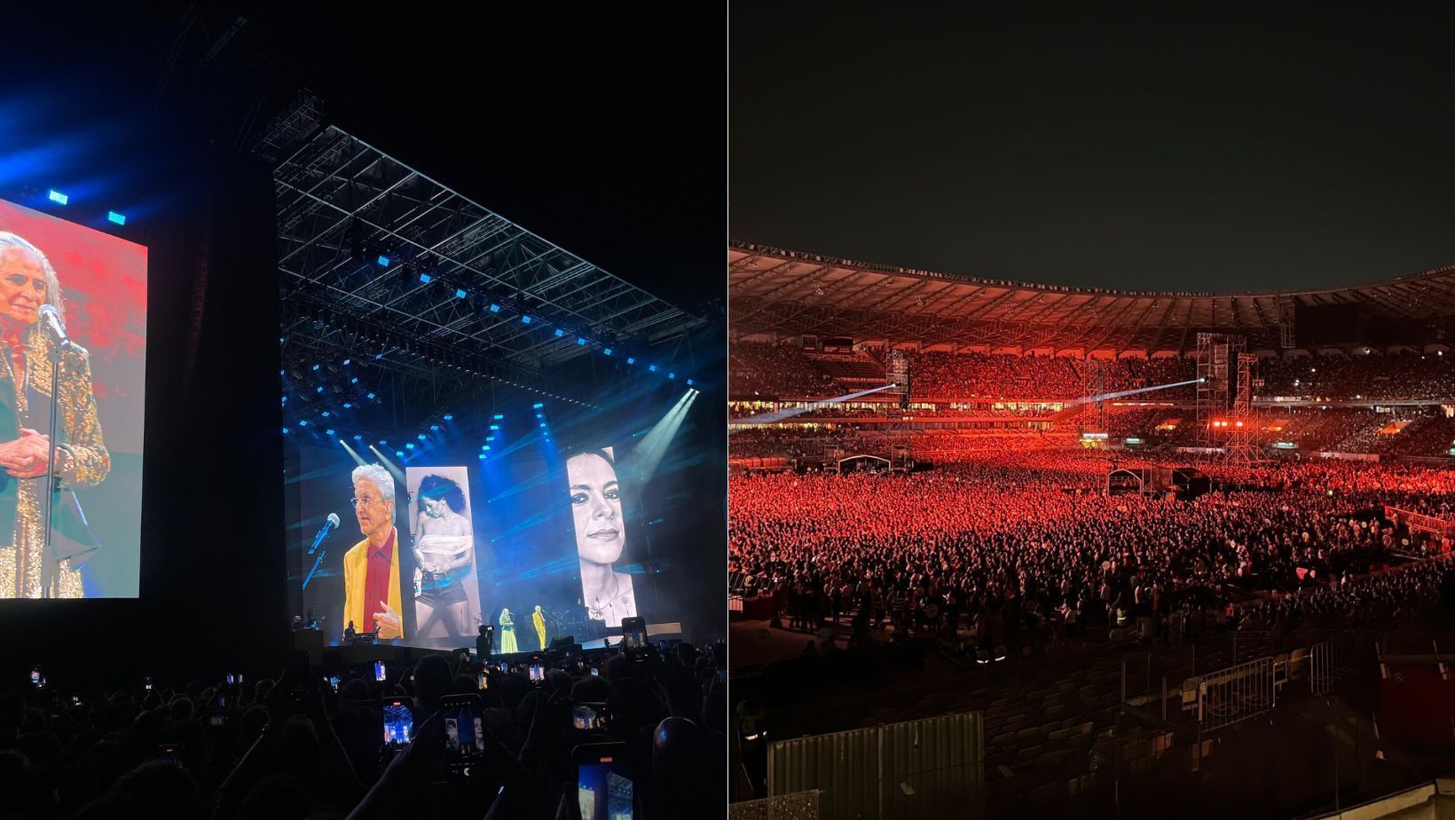 Caetano e Bethânia fazem show marcante em Belo Horizonte com Mineirão lotado