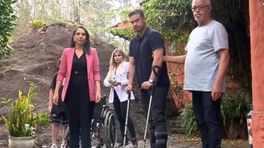 Sidney Sampaio deu entrevista exclusiva para a Record durante recuperação