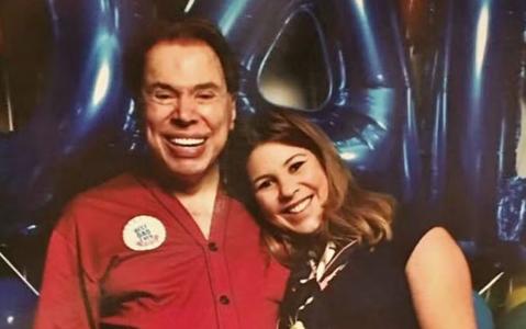 Silvio Santos e Daniela Beyruti