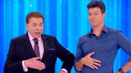 Sílvio Santos e Rodrigo Faro
