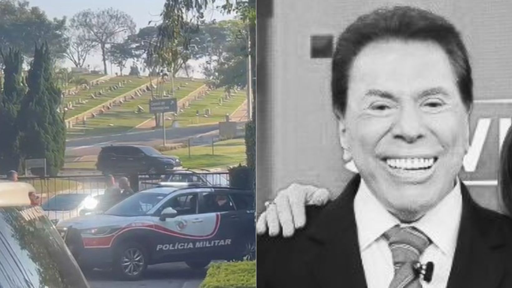 Vídeo: sem fãs e flores, Silvio Santos é enterrado em SP; veja como foi cerimônia