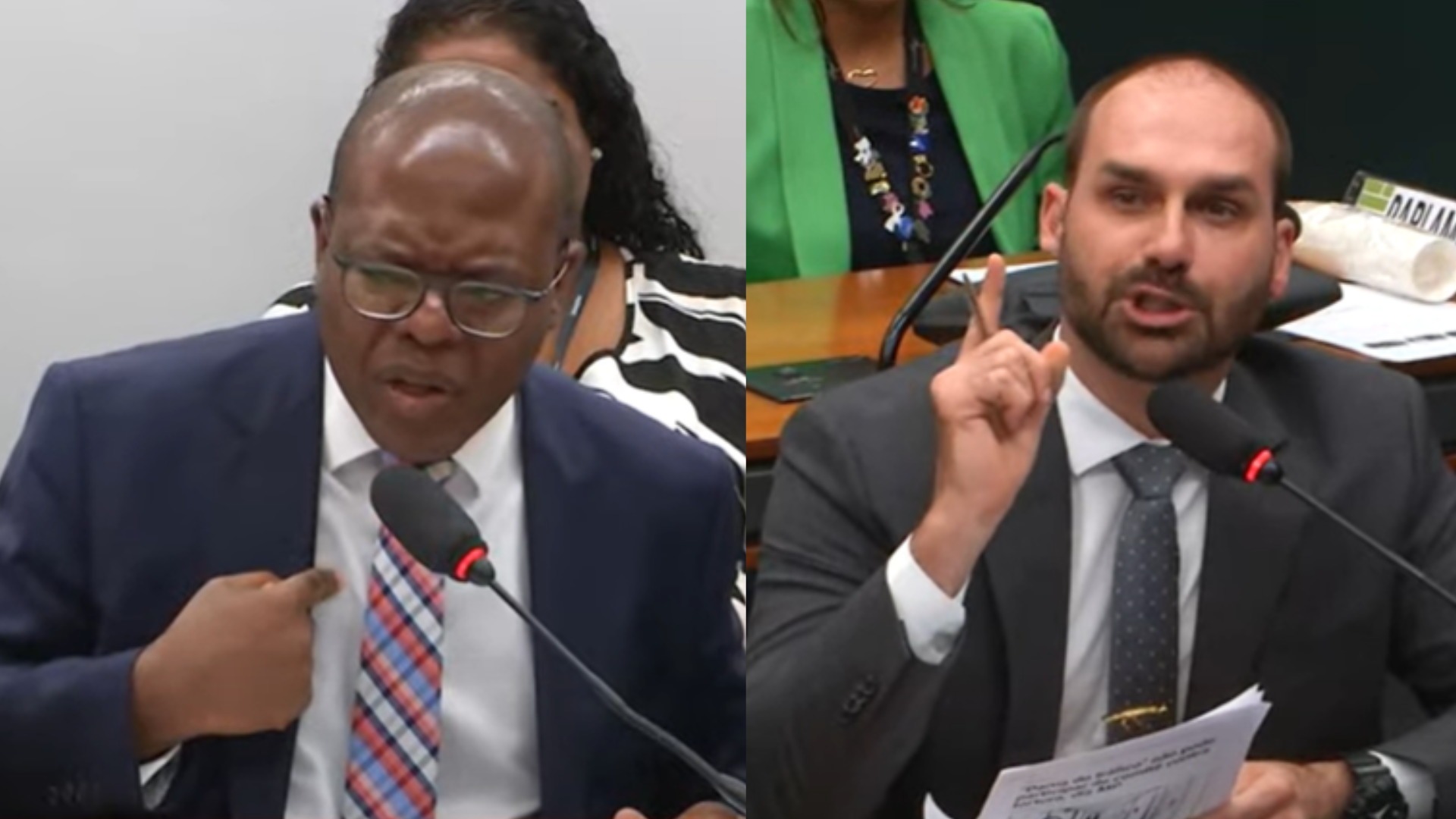 Silvio Almeida bate boca com Eduardo Bolsonaro sobre questão racial