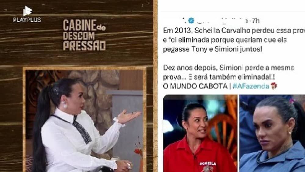 A Fazenda 15: Simioni descobre fama de mentirosa, detona Rachel e fala sobre Scheila Carvalho