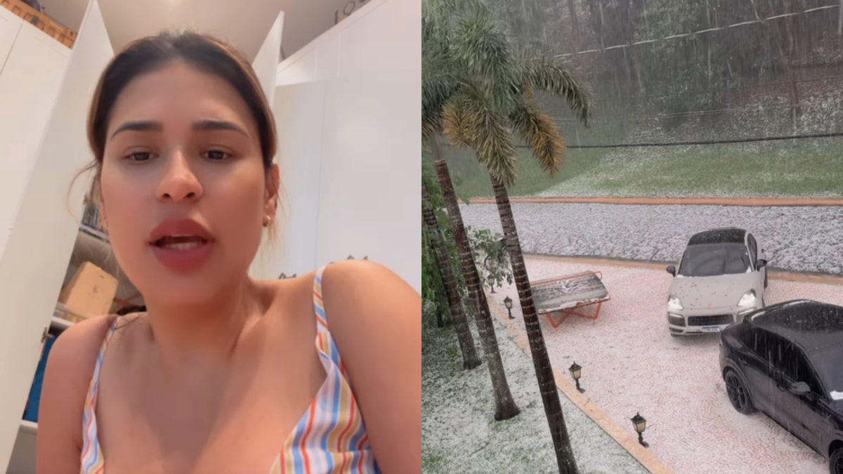 Mansão de Simone Mendes fica destruída após tempestade de granizo em São Paulo: 'Quebrou tudo'