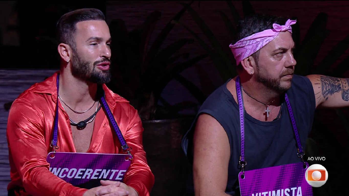 Emparedados, Edy e Diego Hypolito brigam no BBB 25: 'não vou morrer por isso'