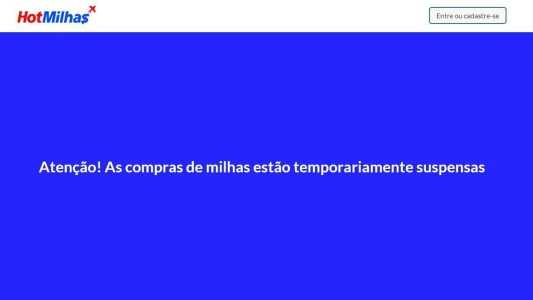 Site da empresa saiu do ar