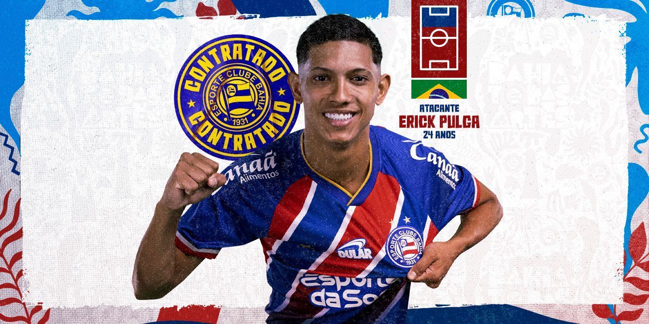 Bahia oficializa contratação de Erick Pulga, artilheiro da Série B de 2024; veja valores