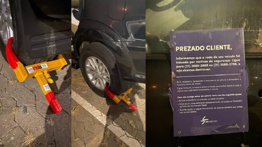 Situação revoltou empresário, que chegava de viagem junto com a família em Confins