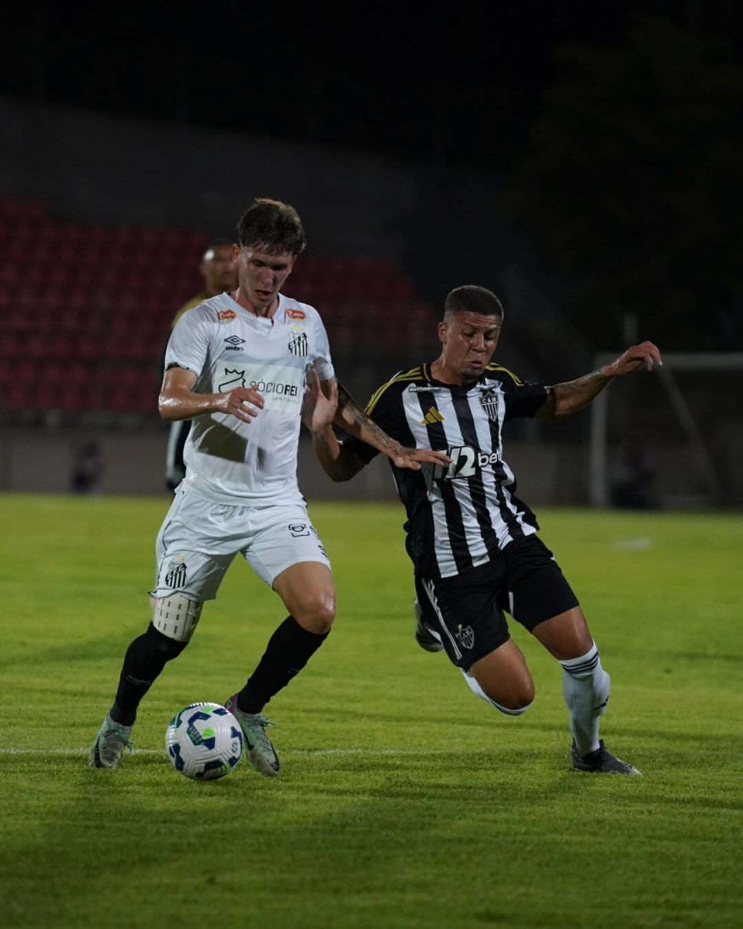 Atlético sai na frente, mas cede empate ao Santos no Brasileirão Sub-20