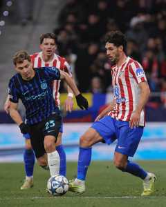 Jhonny Cardoso em partida pelo Atlético de Madrid