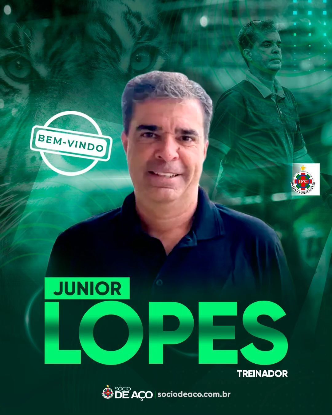 Ipatinga anuncia contratação de novo técnico, filho de lenda do futebol
