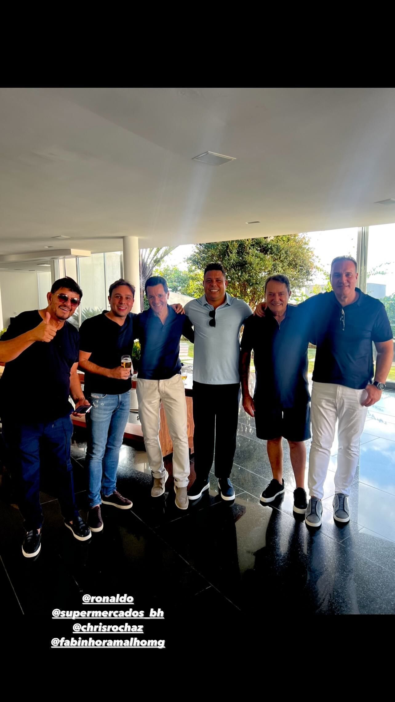 Ronaldo e cúpula do Cruzeiro SAF participam de festa em BH