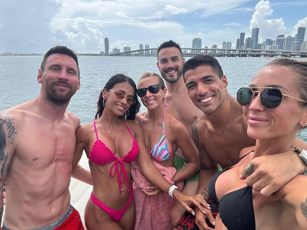 Messi e Suárez curtem folga juntos em Miami, nos EUA; veja fotos
