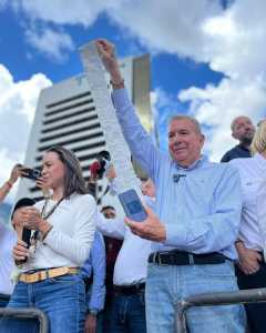 Imagem do político da oposição venezuelana Edmundo González