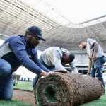 Atlético mostra processo de troca de gramado na Arena MRV: 'Trabalho contínuo'