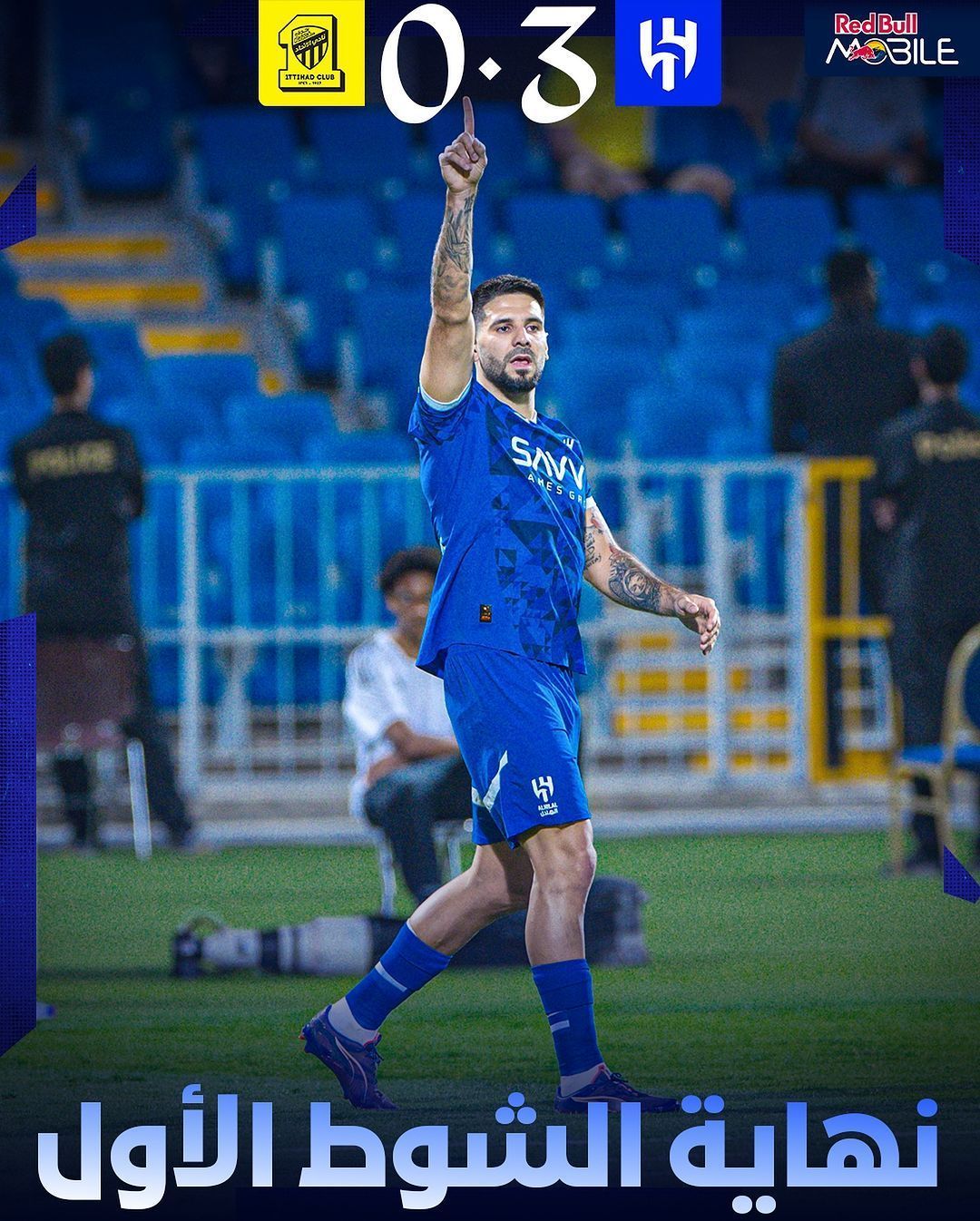Mitrovic faz dois, Al-Hilal vence Al-Ittihad e assume liderança da Liga Saudita