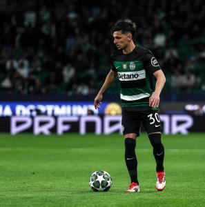 Biel, alvo do Atlético, em ação pelo Sporting-POR