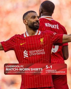 Egípcio Mohamed Salaha foi o grande destaque do Liverpool na campanha do título da Premier League 2024/25
