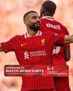 Egípcio Mohamed Salaha foi o grande destaque do Liverpool na campanha do título da Premier League 2024/25